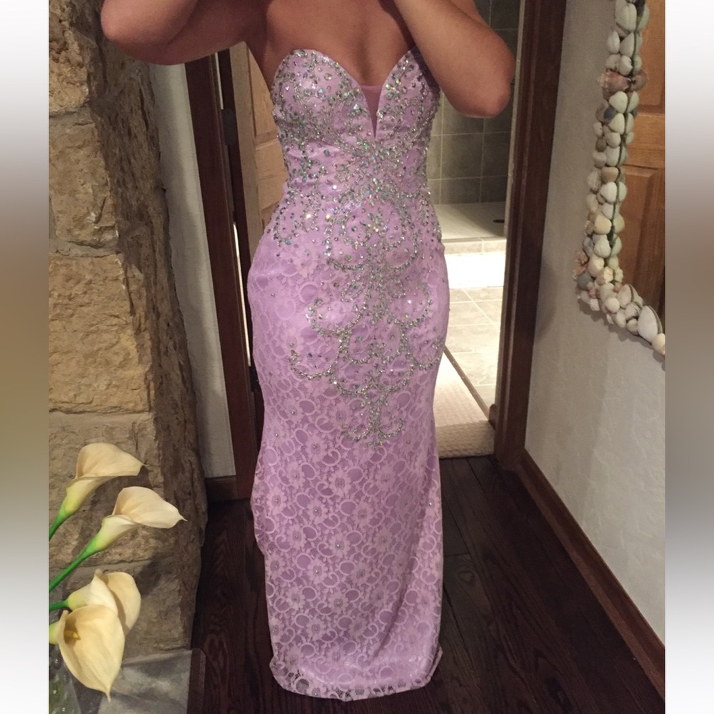 Elegant Lavender Prom Dress